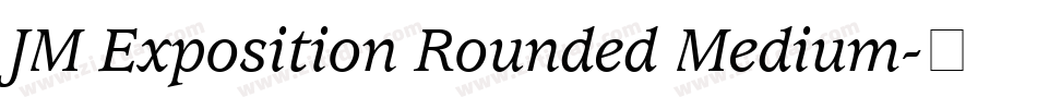 JM Exposition Rounded Medium字体转换